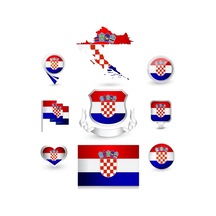 Hırvatistan Sticker Set