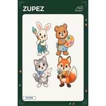 Minik Resim Köşesi 19x25 Cm Ütüyle Uygulanan Baskı Zpz1396 - 928157300