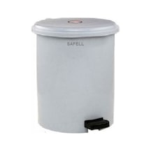 Safell Pedallı Çöp Kovası 30 Litre - İç Kovalı - Gri