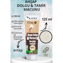 Aytaşı Renk Ahşap Tamir Macunu 125 Ml Mobilya Masa Dolap Sehpa Çizik Çatlak Giderici Parke Çatlak Dolgusu Parke Çizik Tamiri Lamine Parke Ve Ahşap Yüzeyler İçin Onarıcı Macun Tahta Tamirat Macunu Aytaşı