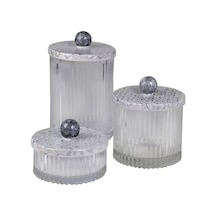 Mike & Ally 3 Lü Lucite Kavanoz Seti, Banyo Düzenleyici Aynalar Ve Banyo Aksesuarları Bej
