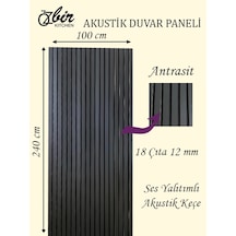 Özbir Mobilya Özbir Mobilya 100x240 Cm Antrasit Renk Akustik Duva