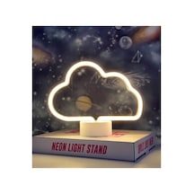 Bulut Tasarımlı Neon Led Lamba 25 X 16cm Beyaz