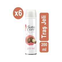 Satin Care Tıraş Jeli Kuru Ciltler 200ml X6 Adet