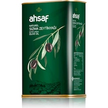 Ahsaf Naturel Sızma Zeytinyağı Teneke 1 L