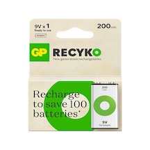 Gp Recyko 9v 200 Mah Nimh Blok Şarjlı Pil