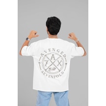 Tasarım Avenged Sevenfold Baskılı Unisex Oversize Rock Metal Tişö Beyaz