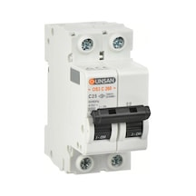 Günsan Valta Otomatik Sigorta 2 Kutup 6kA C Tip 25A