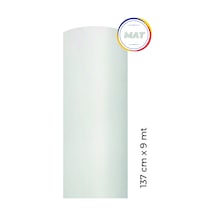 Mat Beyaz Yapışkanlı Kaplama Folyosu  137 CM  X 9 MT