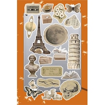 Vintage Aesthetic Sticker Seti Laptop Ajanda Notebook Tablet Telefon Defter Etiket Bullet Journal Diğer