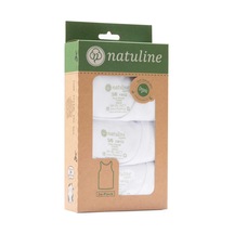 Natuline Erkek Çocuk Atlet Organik Pamuk Kaşkorse 6'lı Paket 2003 Beyaz
