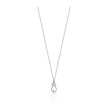 Zirkon Taşlı Ananas Desenli Gümüş Kaplamalı Gümüş Kolye Gold - Rose Gold - Gümüş