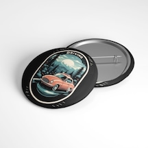 Nostaljik Sürüş - 58mm Rozet Çok Renkli