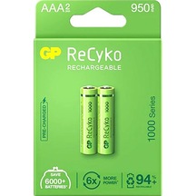 Gp Recyko 950 Mah R03 Aaa Şarjlı 2'li Pil