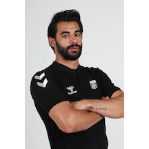 Hummel Armin Pamuklu Bebe Yaka Tişört Siyah Sivasspor