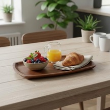 Akasya Ağacı Kayık Sunum Tepsisi 33x20 Cm Ahşap Servis Ve Kahve Tepsisi Peynir, Şarküteri Ve Dekoratif Banyo/masaüstü Organizeri