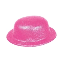 Mey İthalat Pembe Renk Simli Melon Yuvarlak Parti Şapkası 24x26 Cm Diğer