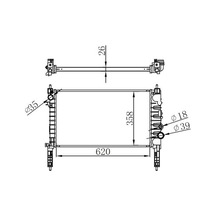 ORIS BOP666026 Radyatör Brazing Mt 620X358X26 Mokka 1.4İ 2013 630774