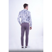 Efor P 1078 Slim Fit Lila Spor Pantolon Lila