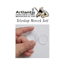Teleskop Mercek Seti 1 Paket Okullar İçin Teleskop Yapımı İçin Plastik Mercek Basit Deney