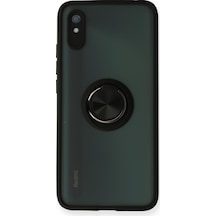 Redmi 9a Kılıf Montreal Yüzüklü Silikon Kapak - Siyah Bzsxx00 1