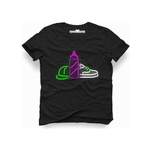 Tshirthane Grafitti Neon Light Tişört Erkek Tshirt