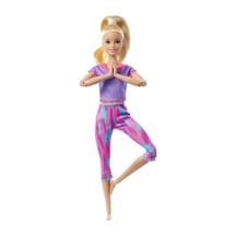 Barbie Sonsuz Hareket Bebeği Sarışın Desenli Taytlı Gxf04