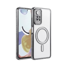 Xiaomi Redmi Note 12 Pro 4g Uyumlu Joke Simli Magneticsafe Kılıf - Siyah