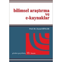 Bilimsel Araştırma ve E-Kaynaklar Prof. Dr Zeynel Dinler
