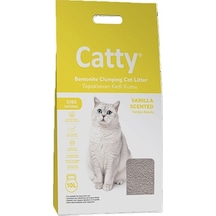 Catty Vanilya Kokulu Bentonit Kedi Kumu Mükemmel Topaklaşma ve Koku Kontrolü 10 L
