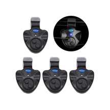 Xindoker 4'lü Plastik Balık Tutma Alarmı - Led Işık Ve Yüksek Ses - Olta Teli Koruyucu - Balıkçı Malzemesi Pil Yok