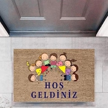 Kapı Önü Paspası Dekoratif Dijital Baskı Çocuklarp-2716 Renkli