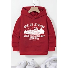 Age Of Baskılı Erkek - Kız Çocuk Rahat Kalıp Sweatshirt Kırmızı Age Of Baskılı Erkek - Kız Çocuk Rahat Kalıp Sweatshirt Kırmızı