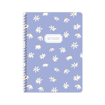 Keskin 16,5 22,5 Kareli Karton Kapak Spiralli Blume Defter - Mavi Çok Renkli