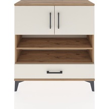 Arges Şifonyer 4 Raflı Tek Çekmeceli 2 Kapaklı 88x30x96 Çam-a... Çam