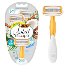 Bıc Soleil Escape 5 Bıçaklı Kadın Tıraş Bıçağı 2 Li Hindistan Cevizi