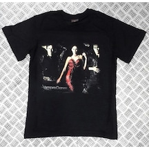 Stoned&Fame The Vampire Diaries Baskılı Unisex Siyah %100 Pamuk T-shirt SIYAH