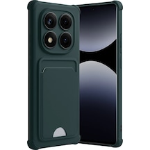Ilkeshop Newface Xiaomi Redmi Note 14 Pro 5g Kelvin Kartvizitli Silikon - Koyu Yeşil