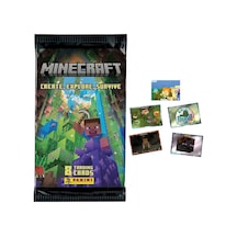 Toyika Panini Lisanslı Minecraft Koleksiyon Trading Cards 8li X 5 Paket