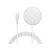 Tongxida Yf-m5c iPhone Uyumlu 12-16 Serisi Qi2 Şarj Pedi, Alüminyum Alaşım 15w Manyetik Kablosuz Şarj Beyaz