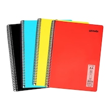 Mynote Flex Neon Defter A4 80 Sayfa 4'lü Defter Seti 2 Kareli +
