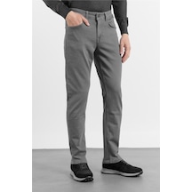 İmza Füme Pamuklu 5 Cep Düz Paça Slim Fit Casual Denim Pantolon 1023260152