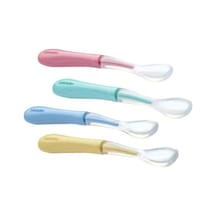 Bebedor 8554 Silikon Yumuşak Uçlu Kaşık 2'Li Mavi-Yeşil