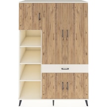 Kronos Dolap 8 Raflı Tek Çekmeceli 5 Kapaklı 132x59x195 Aytaş... Aytaşı Kronos Dolap 8 Raflı Tek Çekmeceli 5 Kapaklı 132x59x195 Aytaş... Aytaşı