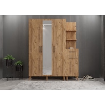 Açelya Portmanto Vestiyer Ayakkabılık Çam 160cm - Montaj Dahil M3