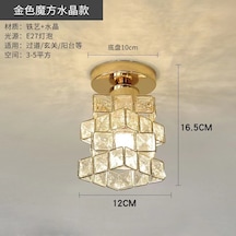 Modern Plafonyergiriş Kapısı Kristal Tavan Işığı Bir Rubik Küpü Şeffaf