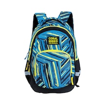 Coral High Mavi Lacivert Desenli Okul Sırt Çantası 24454 Koyu Yeşil