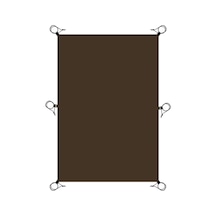 Homyl Piknik Battaniyesi Kompakt Katlanır Plaj Park 145cmx210cm Kahverengi Çok Renkli