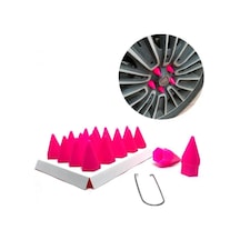 Sts Oto Aksesuar Sivri Mermi Bijon Kapağı Sökme Aparatlı Pembe 17 mm (01)