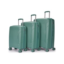Benetton 3'lü Set Büyük Orta Ve Kabin Boy %100 Polipropilen Valiz 14bnt8001 Yeşil